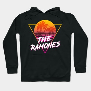 The Ramones - Proud Name Retro 80s Sunset Aesthetic Design Hoodie